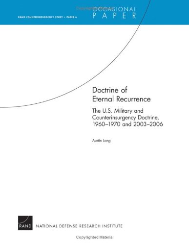 Doctrine of Eternal Recurrence--The U.S. Military and Counterinsurgency Doctrine, 1960-1970 and 2003-2006