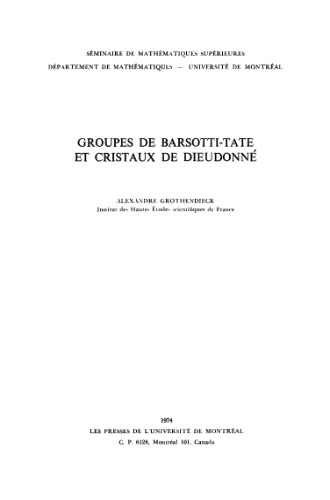 Groupes de Barsotti-Tate et cristaux de Dieudonné