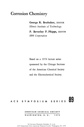 Corrosion chemistry