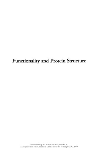 Functionality and Protein Structure