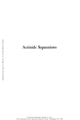 Actinide separations