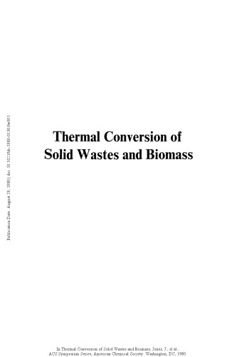 Thermal Conversion of Solid Waste and Biomass.