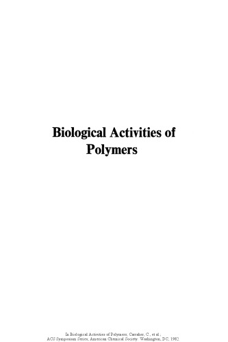 Biological activities of polymers.