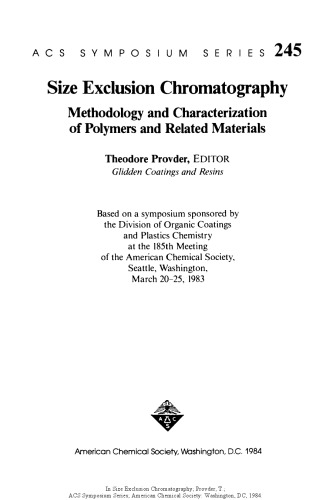 Size Exclusion Chromatography