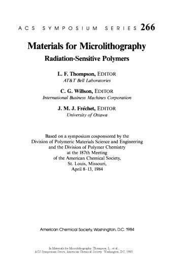 Materials for Microlithography