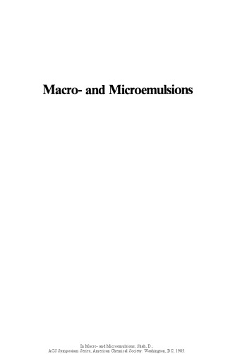 Macro- and Microemulsions