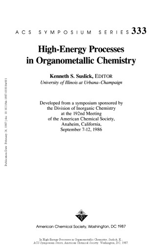 High-energy processes in organometallic chemistry.