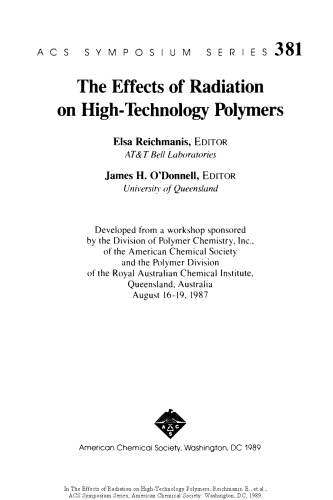 The effects of radiation on high-technology polymers