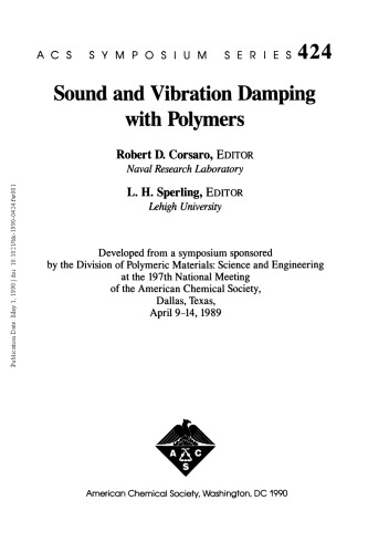 Sound and vibration damping with polymers