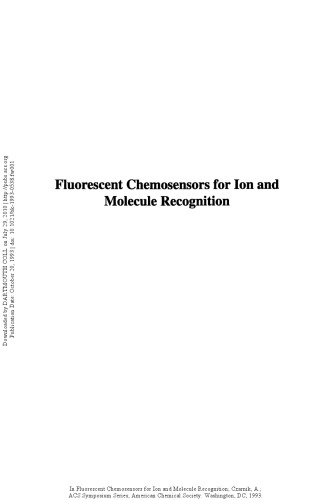 Fluorescent chemosensors for ion and molecule recognition