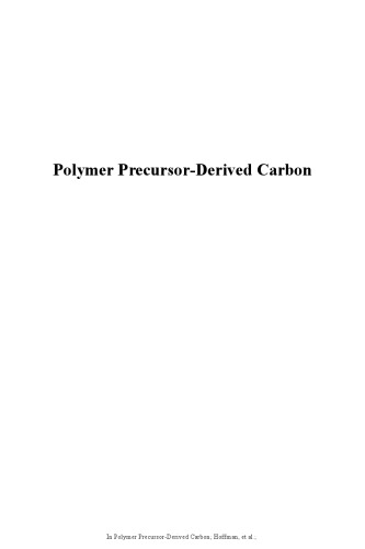 Polymer Precursor-Derived Carbon Polymer Precursor-Derived Carbon