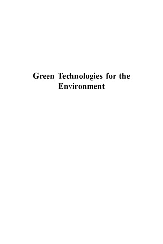 Green Technologies for the Environment