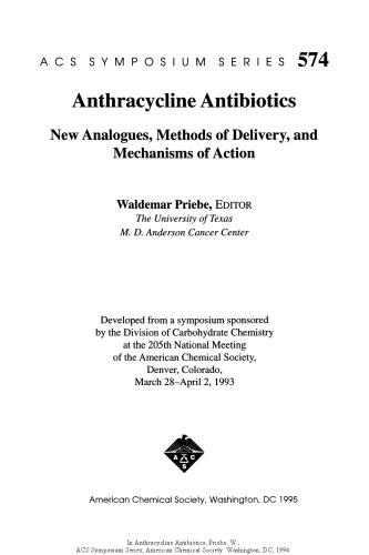 Anthracycline Antibiotics