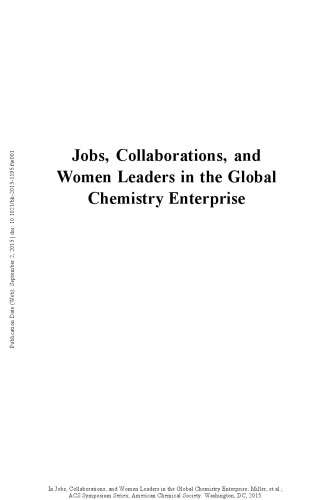 Jobs, Collaborations, and Women Leaders in the Global Chemistry Enterprise