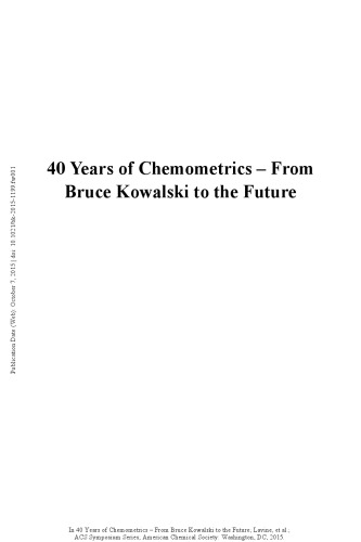 40 Years of Chemometrics