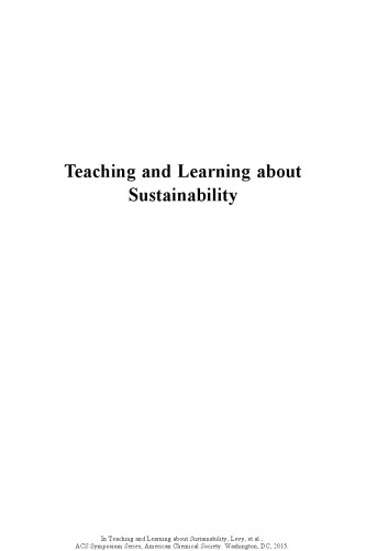 Teaching and Learning about Sustainability