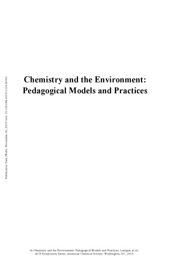 Chemistry and the Environment