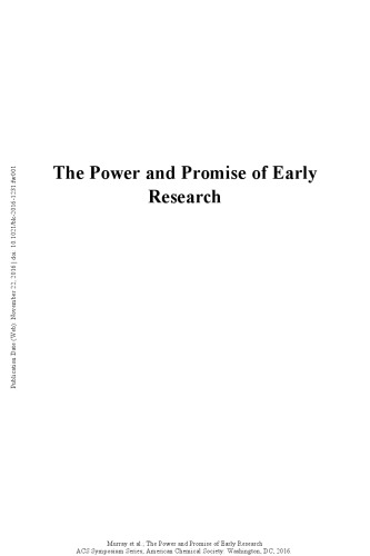 The Power and Promise of Early Research