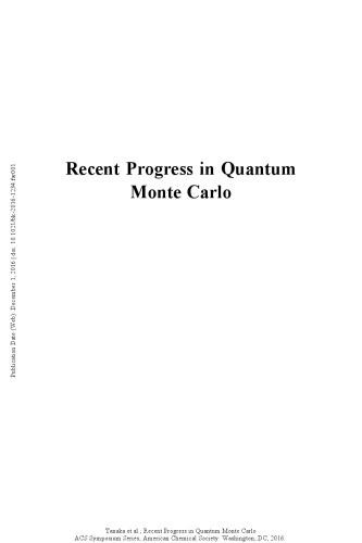 Recent Progress in Quantum Monte Carlo