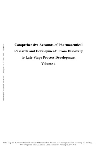 Comprehensive Accounts of Pharmaceutical Research and Development