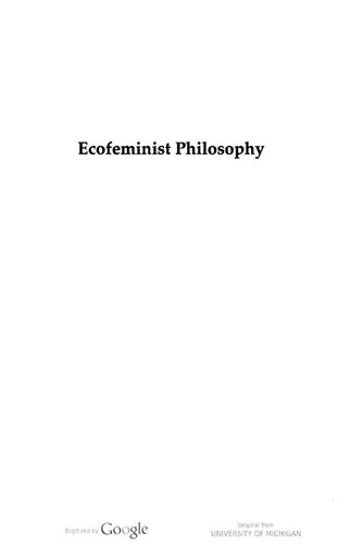 Ecofeminist Philosophy