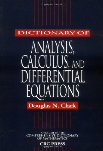 Dictionary of Analysis, Calculus, and Differential Equations