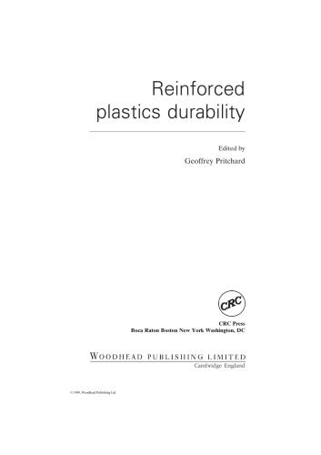 Reinforced Plastics Durability