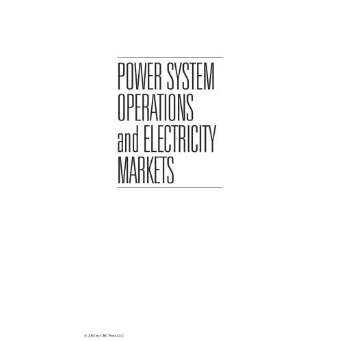 Power System Operations and Electricity Markets