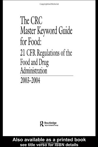 The CRC Master Keyword Guide for Food