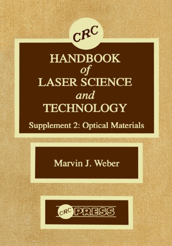 CRC Handbook of Laser Science and Technology Supplement 2