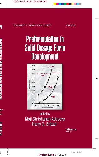 Preformulation in Solid Dosage Form Development. Drugs and the Pharmaceutical Sciences, Volume 178.