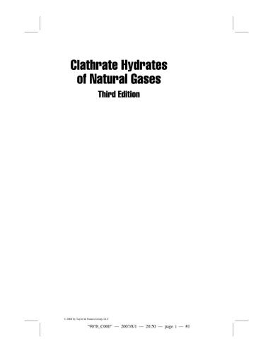 Clathrate Hydrates of Natural Gases