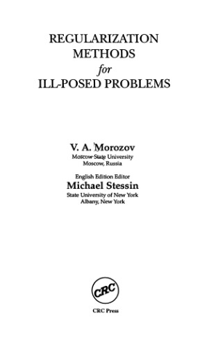 Regularization Methods For Ill Posed Problems