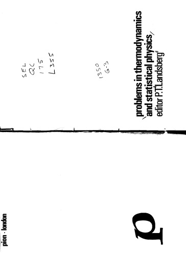 Problems In Thermodynamics And Statistical Physics