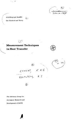 Measurement Techniques In Heat Transfer