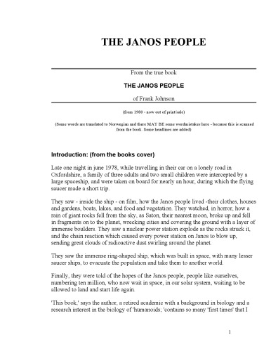 The Janos People