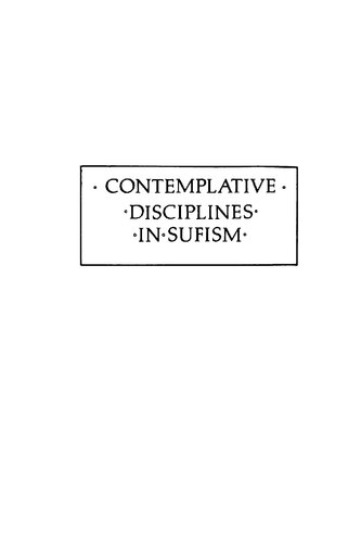 Contemplative Disciplines In Sufism