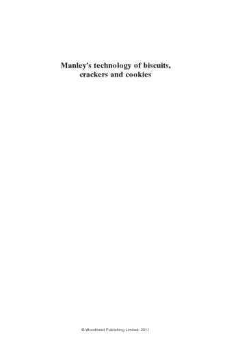 Manley's Technology of Biscuits, Crackers and Cookies