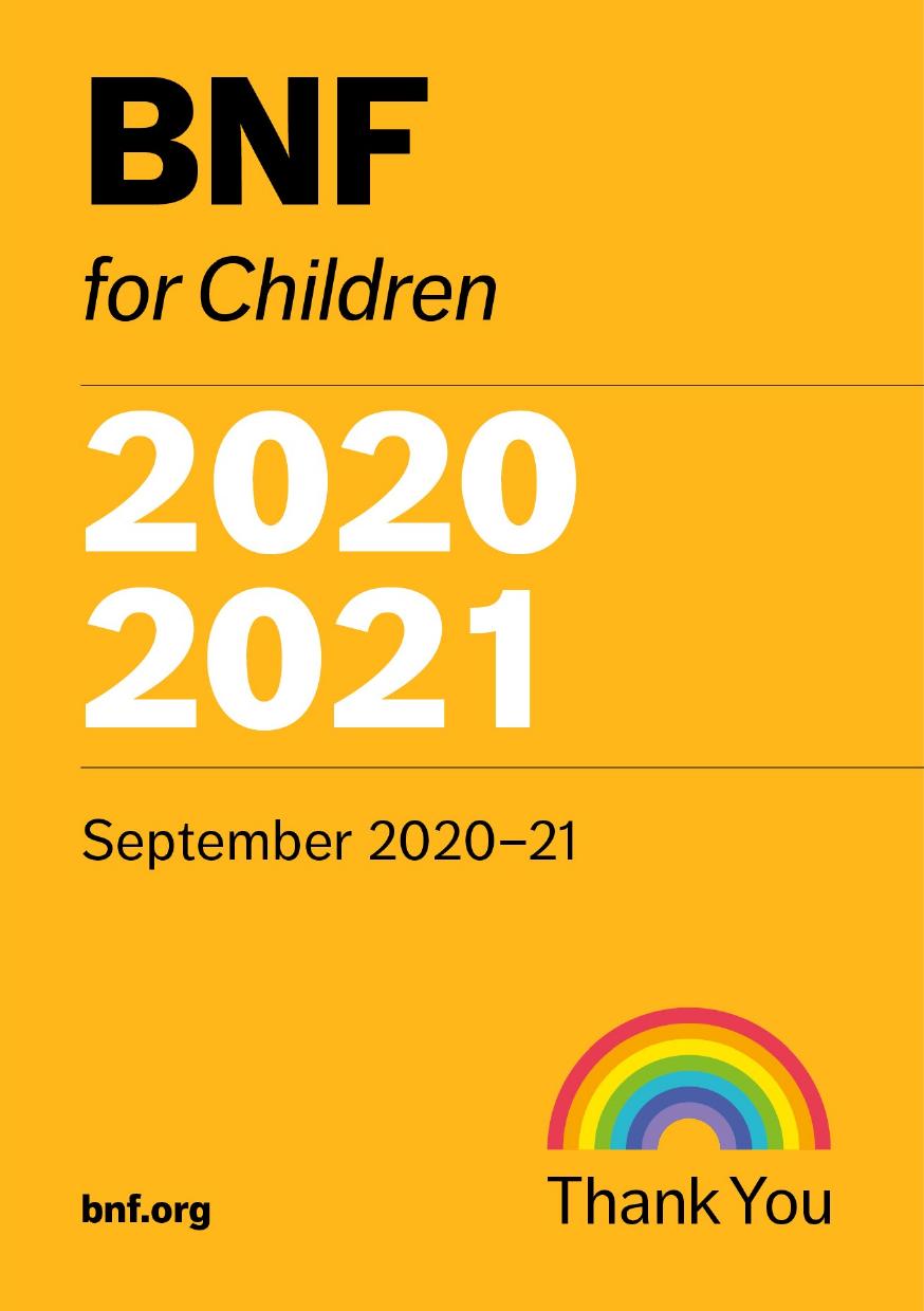 British National Formulary for Children 2020-2021