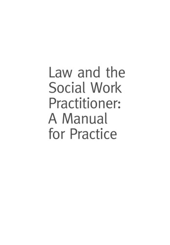 Law and the Social Work Practitioner