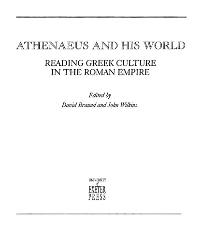 Athenaeus And His World