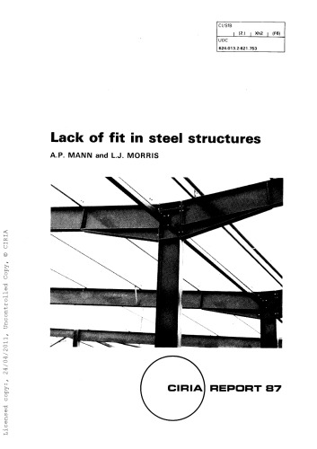 Lack of Fit in Steel Structures