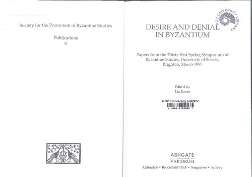 Desire and Denial in Byzantium