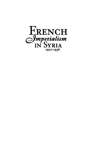 French Imperialism in Syria