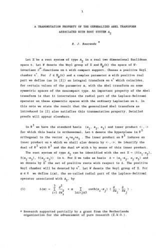 Miniconferences on Harmonic Analysis and Operator Algebras : Canberra, 5-8 August and 2-3 December 1987