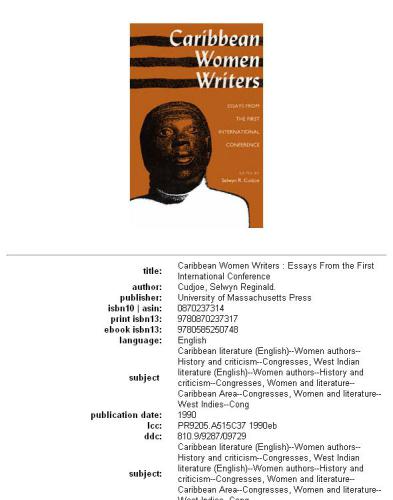 Caribbean Women Writers