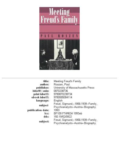 Meeting Freud's Family