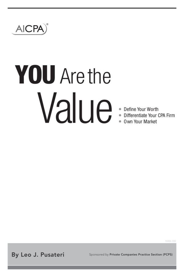 You Are the Value