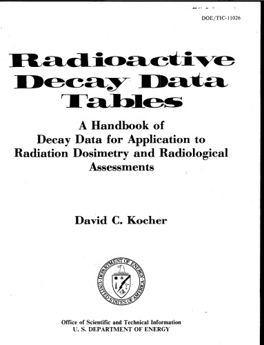 Radioactive Decay Data Tables