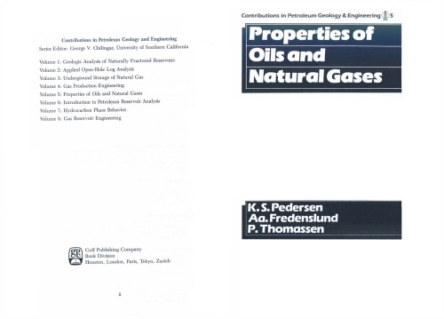 Properties Of Oils And Natural Gases